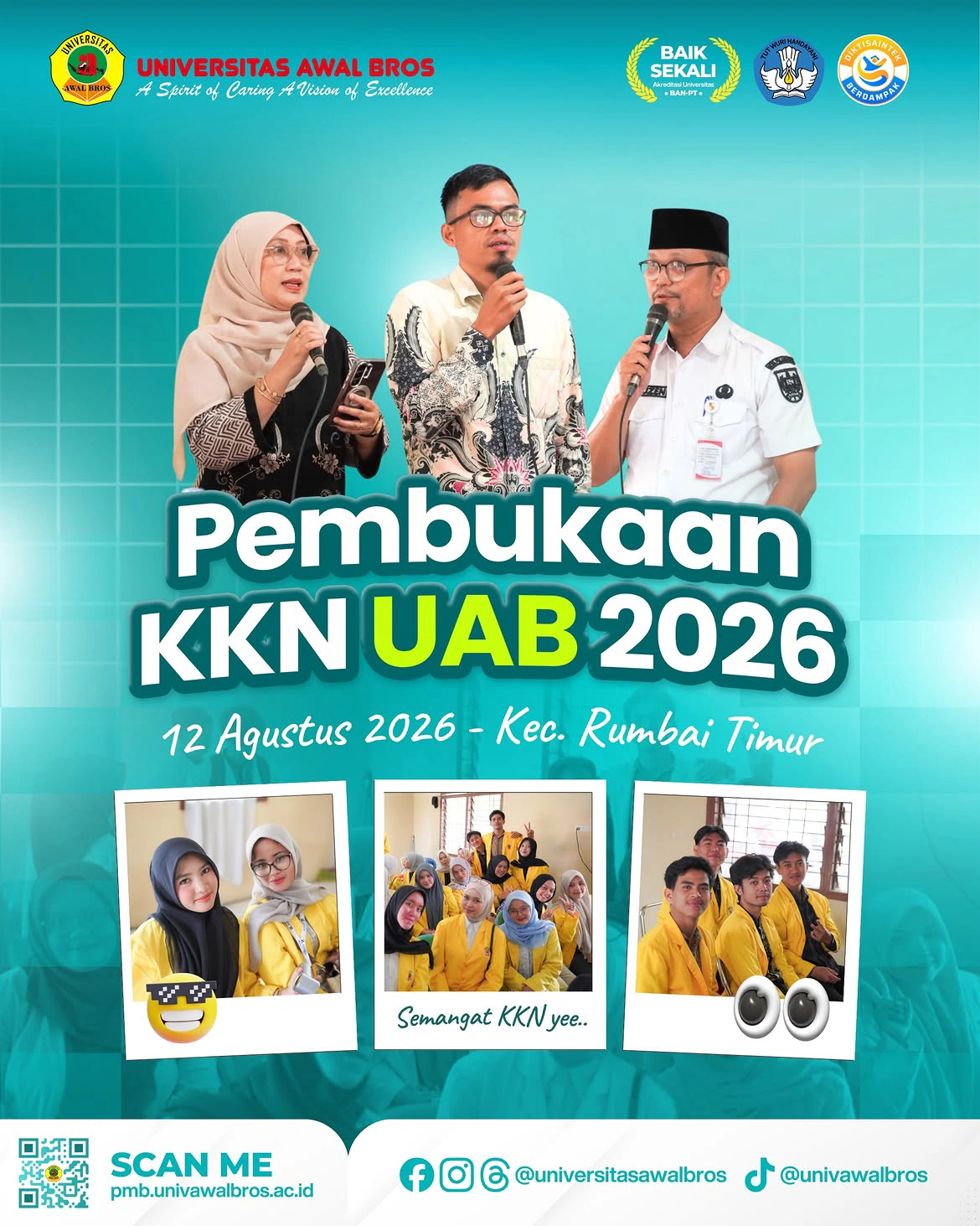 Pelepasan KKN Universitas Awal Bros di Kecamatan Rumbai Timur